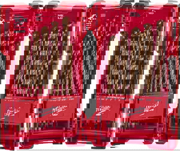 Drill Bit Set: Maintenance Length Drill Bits, 29 Pc, 135 &deg;, Cobalt